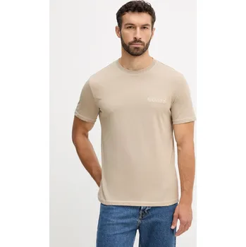 Bavlněné tričko Guess U5RI01.KCAM1 béžová 80X, vel. XXL