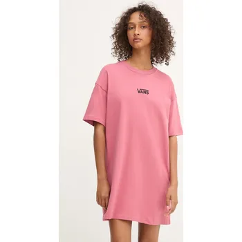 Dámské šaty Bavlněné šaty Vans VN0A4RU2ZRY1 růžová 42X, vel. M