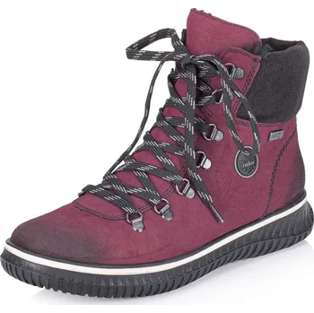 Dámské kozačky Dámská kotníková obuv RIEKER 74247-35 červená W5 41