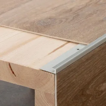 Stavební profil Ukončovací profil DP62 30x8/5 mm, ŠROUBOVACÍ Barva: Stříbrná, Zvolte délku: 250 cm