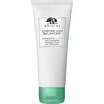 Pleťový peeling 542477-CHECKS AND BALANCES FACE SCRUB 75ML - Checks and Balances Polishing Face Scrub - Peeling - ORIGINS