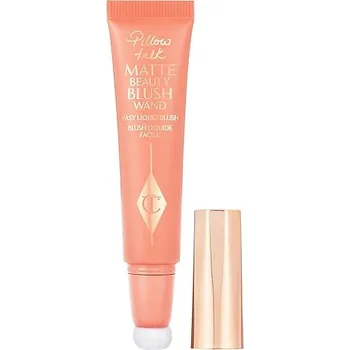 Tvářenka 657916-PILLOW TALK MATTE BLUSH WAND - PEACH POP - Pillow Talk Matte Beauty Blush Wand – Matná tekutá tvářenka - CHARLOTTE TILBURY