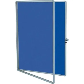 Textilní interiérová vitrína ekoTAB 75 × 100 cm, modrá