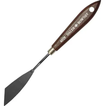 Umělecká nerezová špachtle Daler-Rowney 4028 - zkosená (vlevo), 7 cm