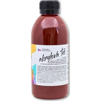 Vodová barva Akrylátová tuš hnědá - 250 g