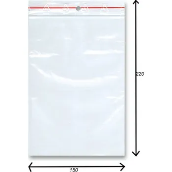 Sáček na potraviny Sáček rychlozavírací 100 ks - 150 × 220 mm