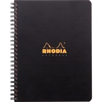 Blok Clairefontaine Kroužkový blok Rhodia Active, A4+,linkovaný, černý