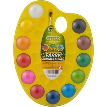 Výtvarná barva Cricco Akvarelové barvy Cricco, 12 barev na paletě