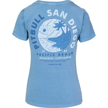 Dámské tričko PitBull West Coast - dámské triko PLANET SURF modré velikost: M