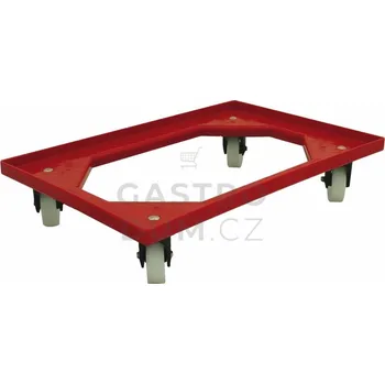 Complastec vozík 4 ot.kolečka - červený