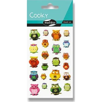 samolepka Samolepky Maildor 3D Cooky - Sovy
