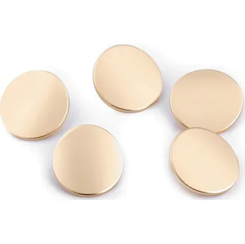 Knoflík Kovový knoflík velikost 32" zlatá sv. 100 ks