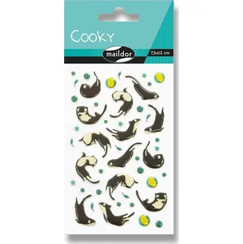 samolepka Samolepky Maildor 3D Cooky - Vydry
