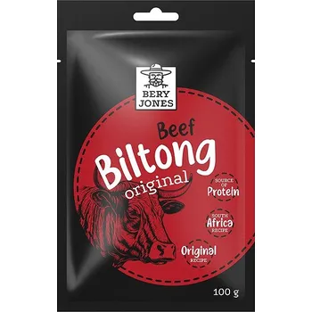 Sušené maso Bery Jones Biltong hovězí original 100g