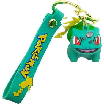 Dětská klíčenka Pokémon Bulbasaur s poutkem a karabinou