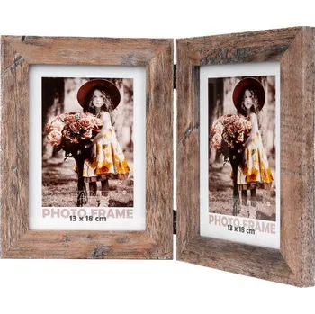 Fotorámeček dřevěný Narvik 13x18/2 - hnědý