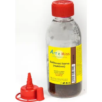 Speciální výtvarná barva Batikovací reaktivní barva HNĚDÁ (batika za studena) - 5 g (na 100 ml barvy)