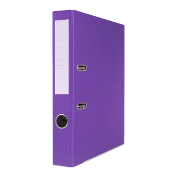 Pákový pořadač Basic A4 5 cm, PP, kovová lišta - fialový