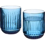 Sada 4 ks sklenic ELISE 260 ml modrá