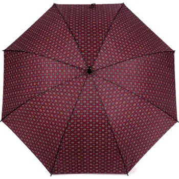 Deštník Pánský vystřelovací deštník se vzorem, barva 1 bordó sv.