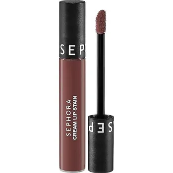 Přípravek na rty 614305-CREAM LIP STAIN-24 41 VINTAGE ROSEWOOD - Cream Lip Stain – Sametová rtěnka bez otiskování – Matná tekutá rtěnka - SEPHORA COLLECTION