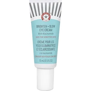 Péče o oční okolí 720543-15ml - Brighten + Glow – Rozjasňující krém na okolí očí s niacinamidem - FIRST AID BEAUTY