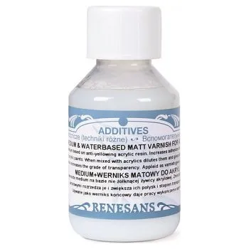 Speciální výtvarná barva Medium a matný lak pro akryl Renesans 100ml (Medium a matný lak pro akryl Renesans 100ml)