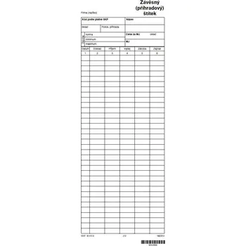 Závěsný (příhradový) štítek