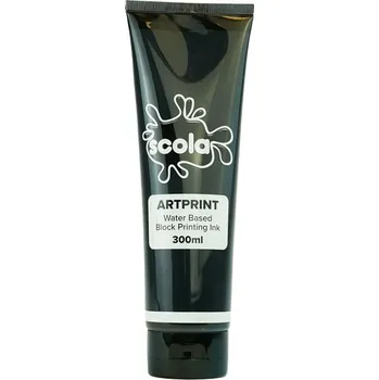 Speciální výtvarná barva SCOLA Tiskařská barva 300ml - černá