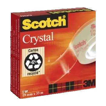 Lepicí páska Scotch Crystal Clear, 19 mm x 33 m