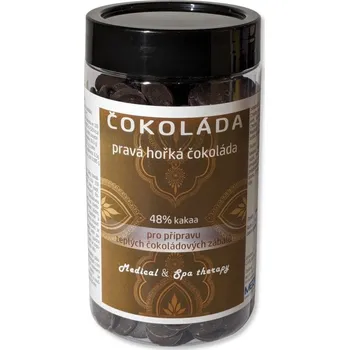 Cukrovinka Medistar CZ Pravá hořká čokoláda 48% na masáže a zábaly 500g
