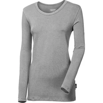 Oblečení a móda triko dlouhé dámské Progress BAMBUS LS ORIGINAL šedý melír