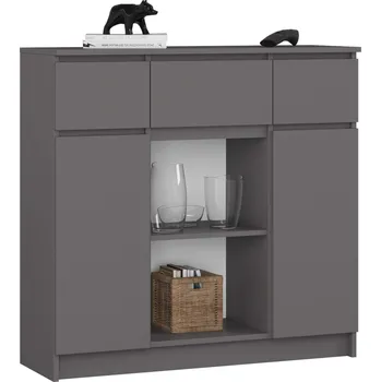 Komoda Komoda Baros 100 cm grafitová