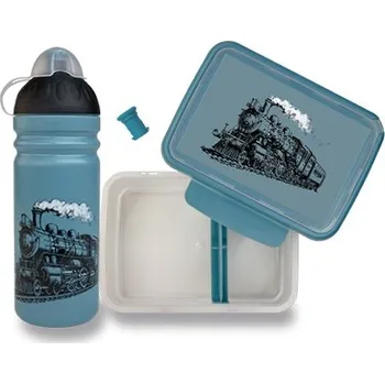 Svačinový box R&B SET Zdravá lahev 0,5l a Zdravá sváča - Parní expres