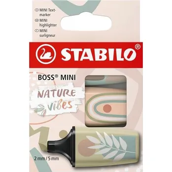Zvýrazňovač Zvýrazňovač STABILO BOSS MINI NATUR, sada 3 barev