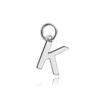 Souprava šperků MINET Stříbrný přívěs drobné písmeno "K"