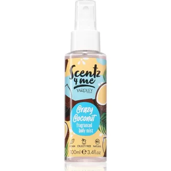 Tělový sprej Yardley Scentz 4 Me Crazy Coconut tělová mlha pro ženy 100 ml