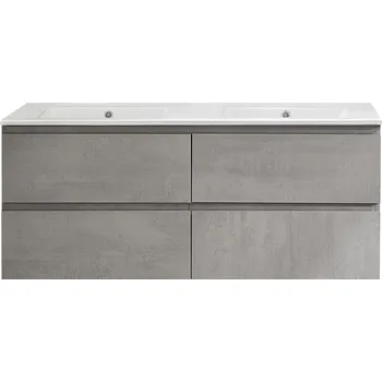 Koupelnový nábytek Cerano Carole Koupelnová skříňka pod umyvadlo 160x49,8x46 cm, betonově šedá, CER-8050BD80386