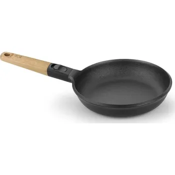 Pánev Pánev d26cm MARKET, rukojeť přír.dřevo, litina