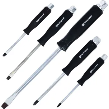 Šroubovák Magnetické zámečnické šroubováky ploché a křížové 5ks BGS B.35840