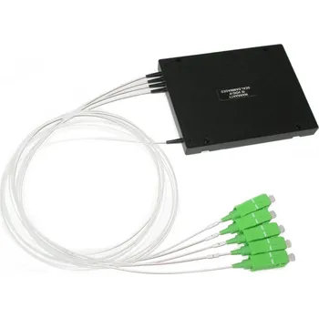 Počítač XtendLan Optický rozbočovač 1:4, SC/APC konektory, 1260-1650nm, singlemode, PLC, 1m FOS-104P-SCA