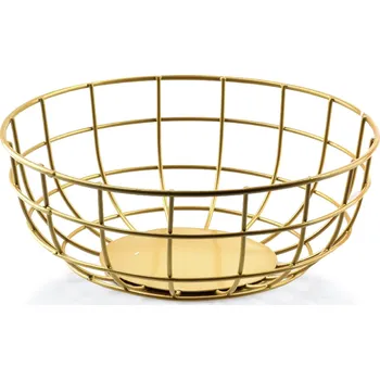 Dekorativní košík Cedric M 25 cm zlatý