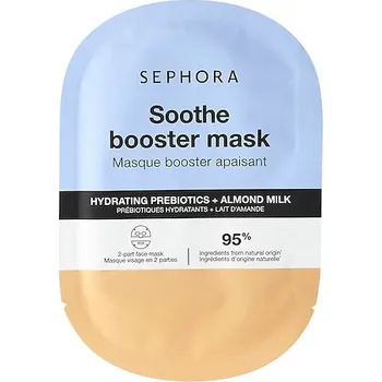 Pleťová maska 690272-ALMOND X PREBIOTICS FACE MASKS -24 - Booster Masks Face - Pleťová maska - 360° účinek - SEPHORA COLLECTION
