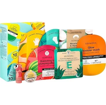 Pleťová maska 743593-COLORFUL SUMMER CARE KIT-25 EU - Colorful Summer Time Set – Letní must have sada - SEPHORA COLLECTION