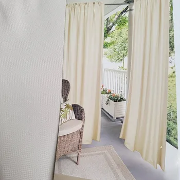 Závěs ZIBITEX Dekorační venkovní závěs GAIA BÍLÁ KÁVA 140 x 250 cm