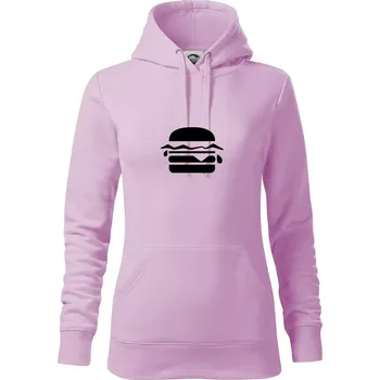 Dámská mikina Hamburger ikona - Mikina dámská Cape s kapucí - XS ( Orchid )