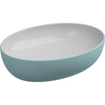 Umyvadlo Umyvadlo na desku Easy 55 keramické, dvoubarevné, 55x42 cm, EALAVOV55BI000037