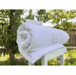 Celoroční přikrývka z ovčí vlny - Růžová sypkovina , 200x220 cm partnerská