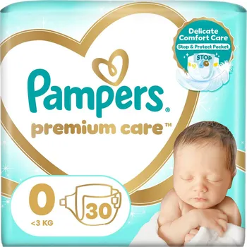jednorázová plena Pampers Premium care jednorázové plenky 0 (do 3 kg)
