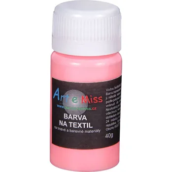 Speciální výtvarná barva Barva na tmavý textil, 40 g - neon červená